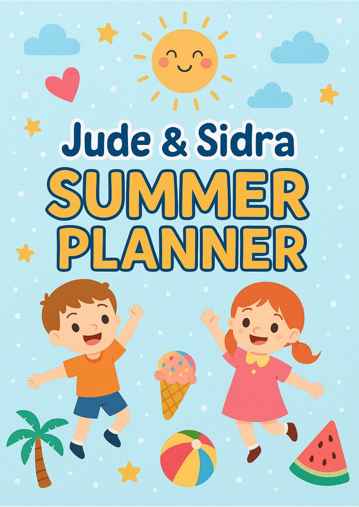 Jude & Sidra Summer Planner – كتيب صيفي ممتع للأطفال (جدول أسبوعي + أفكار ممتدة للإجازة) - Ecomsocity